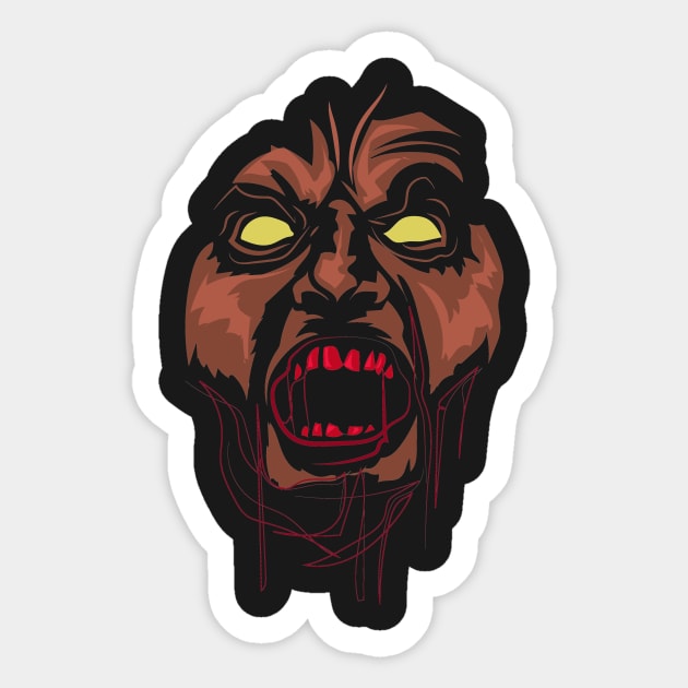 Scary Zombie Halloween Costume Sticker by SolarFlare